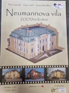 Vystřihovánka Neumannova vila ZOO Dvůr Králové