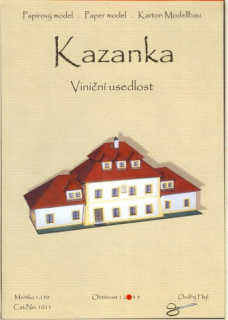 Vystřihovánka Viniční usedlost Kazanka