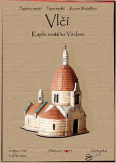 Vystřihovánka Vlčí Kaple svatého Václava