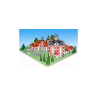 Vystřihovánka Mariánská Týnice poutní areál