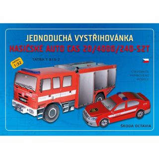 Vystřihovánka Hasičské auto CAS20