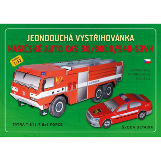 Vystřihovánka Hasičské auto CAS30