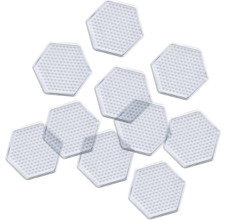Destička pro zažehlovací korálky hexagon 8cm 1ks