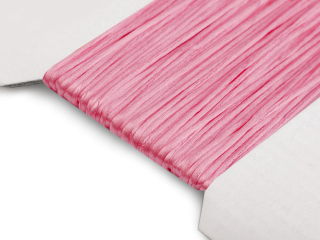 Šňůra saténová o1mm 1m sv.růžová