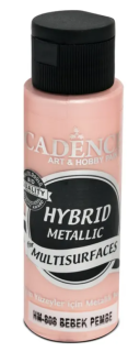 Akrylová metalická barva Cadence Hybrid 70ml sv.růžová