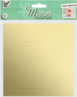 Zrcadlová samolepicí mozaika 960ks zlatá