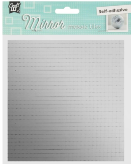 Zrcadlová samolepicí mozaika 420ks stříbrná