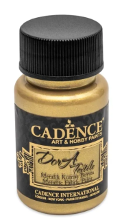 Barva na textil metalická Cadence Dora Textile 50ml zlatá
