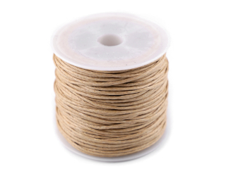 Šňůra bavlněná o0,8mm cca25m režná