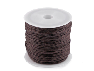 Šňůra bavlněná o0,8mm cca25m hnědá kávová