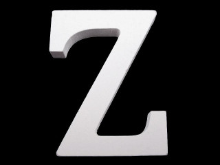 Dřevěná dekorace písmeno "Z" 1ks 