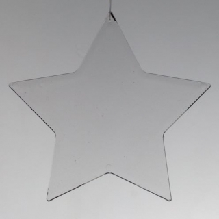 Plastová hvězda plochá 9,5cm