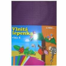 Papírová vlnitá lepenka fialová 35x25cm 1ks