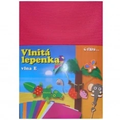 Papírová vlnitá lepenka růžová 35x25cm 1ks