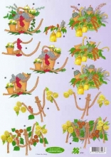 3D vystřihovánky A4 vánoční 1ks