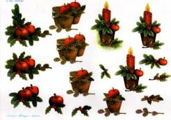 3D vystřihovánky A4 vánoce