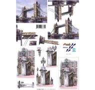 3D vystřihovánky A4 Londýn