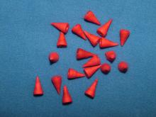 Vatové nosy červené 7x13mm 1ks