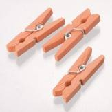 Dřevěné kolíčky 40ks 30mm oranžové