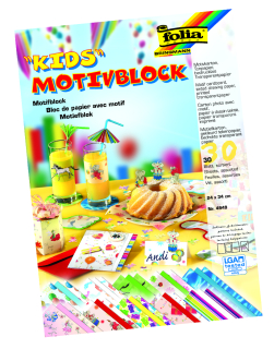 Blok s dětským motivem 24x34cm 30 listů mix