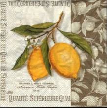 Ubrousek 33x33cm citron