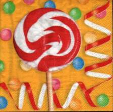 Ubrousek 33x33cm lízátko spirála