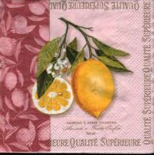 Ubrousek 33x33cm citron