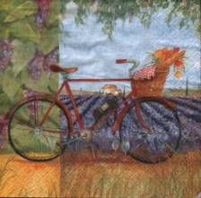 Ubrousek 33x33cm levandule kolo