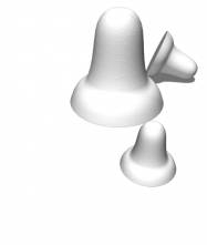 Zvonek polystyren 90mm 1ks