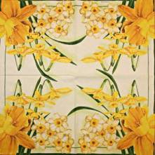 Ubrousek 33x33cm narcis