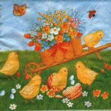 Ubrousek 33x33cm kuře