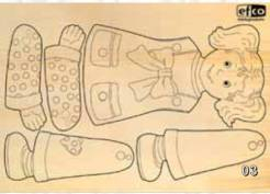 Motiv holčičky k vyřezání jumping 1xA4 30x21cm