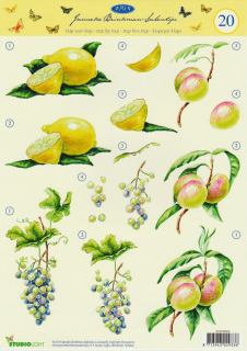 3D vystřihovánky A4 ovoce