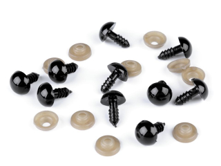Bezpečnostní oči o12mm černá 1ks
