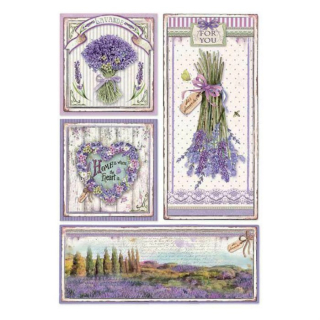 Rýžový papír A4  Levandule II