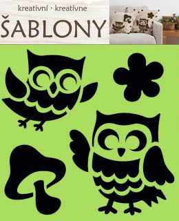 Šablona plast sova 18x17,5cm 