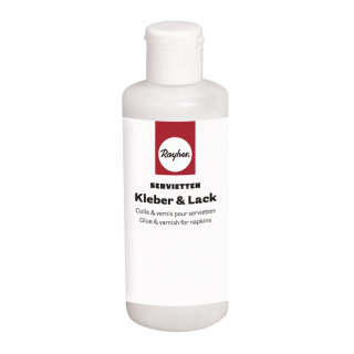 Lepidlo+lak na decoupage 80ml Rayher